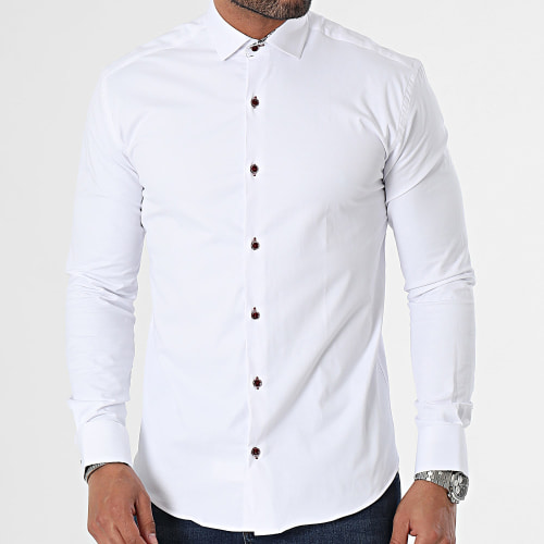 Chemise Manches Longues Blanc