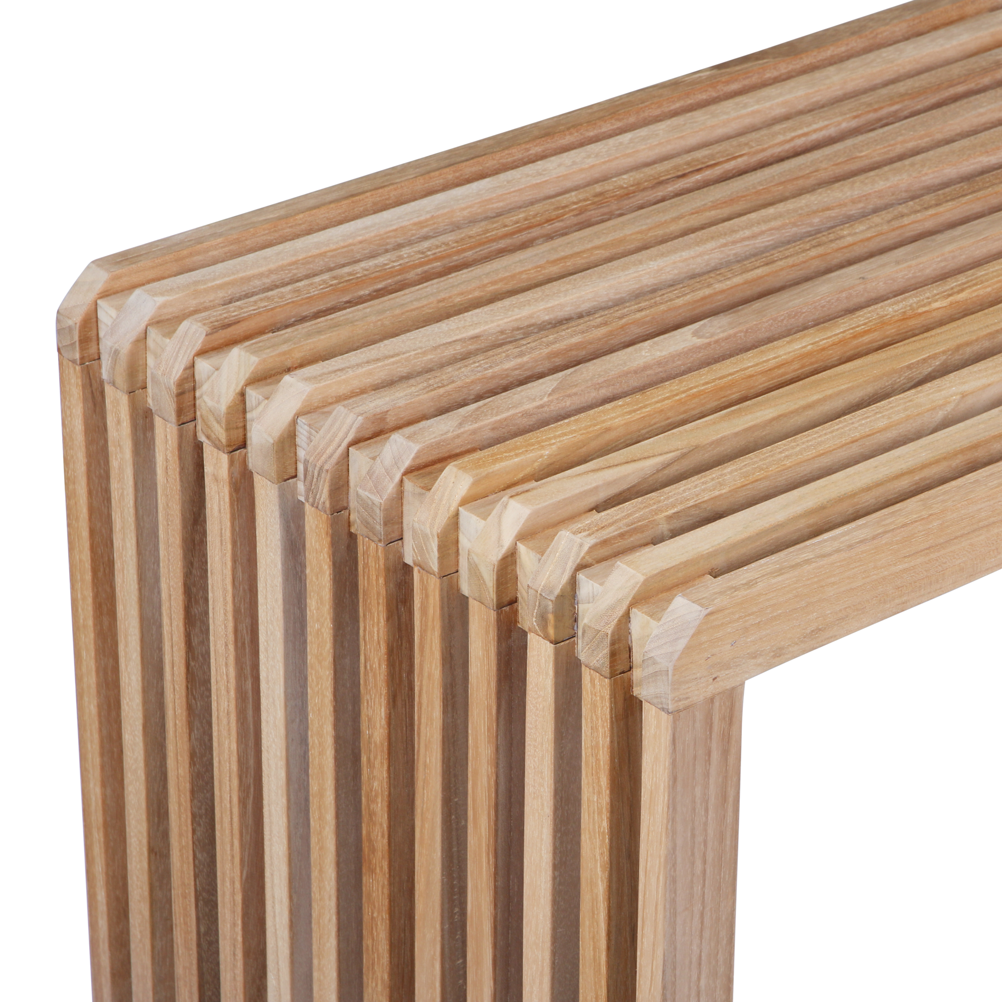 Eetkamerbank Slatted Teak 160 cm