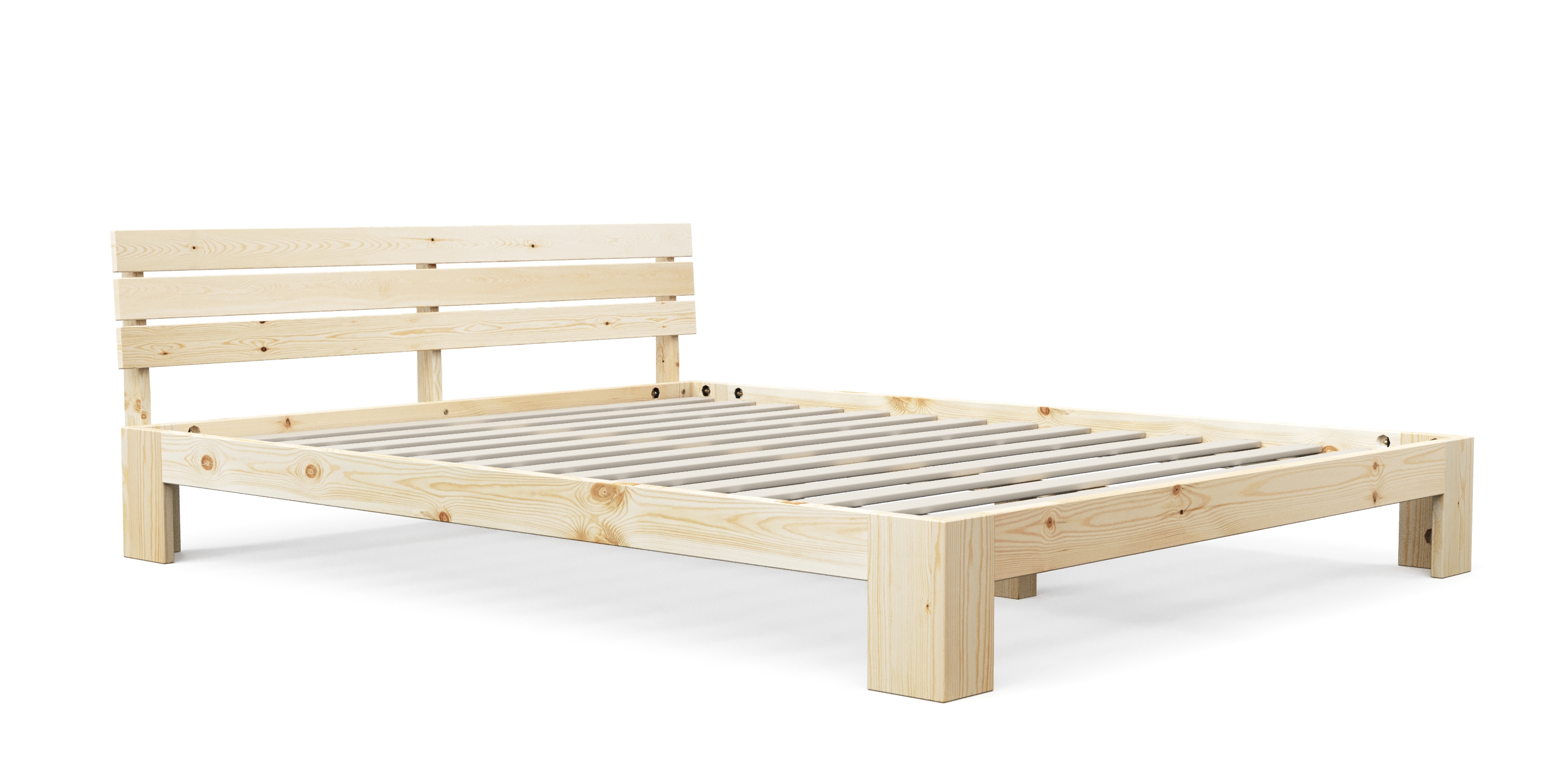 Bett Holz JAYDEN 160 x 200 cm nature