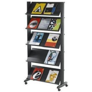 Porte-prospectus Uno easyDisplays, 5 étagères