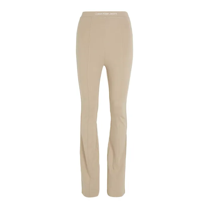 Calvin Klein Logo Elastic Milano Flared Broek Dames