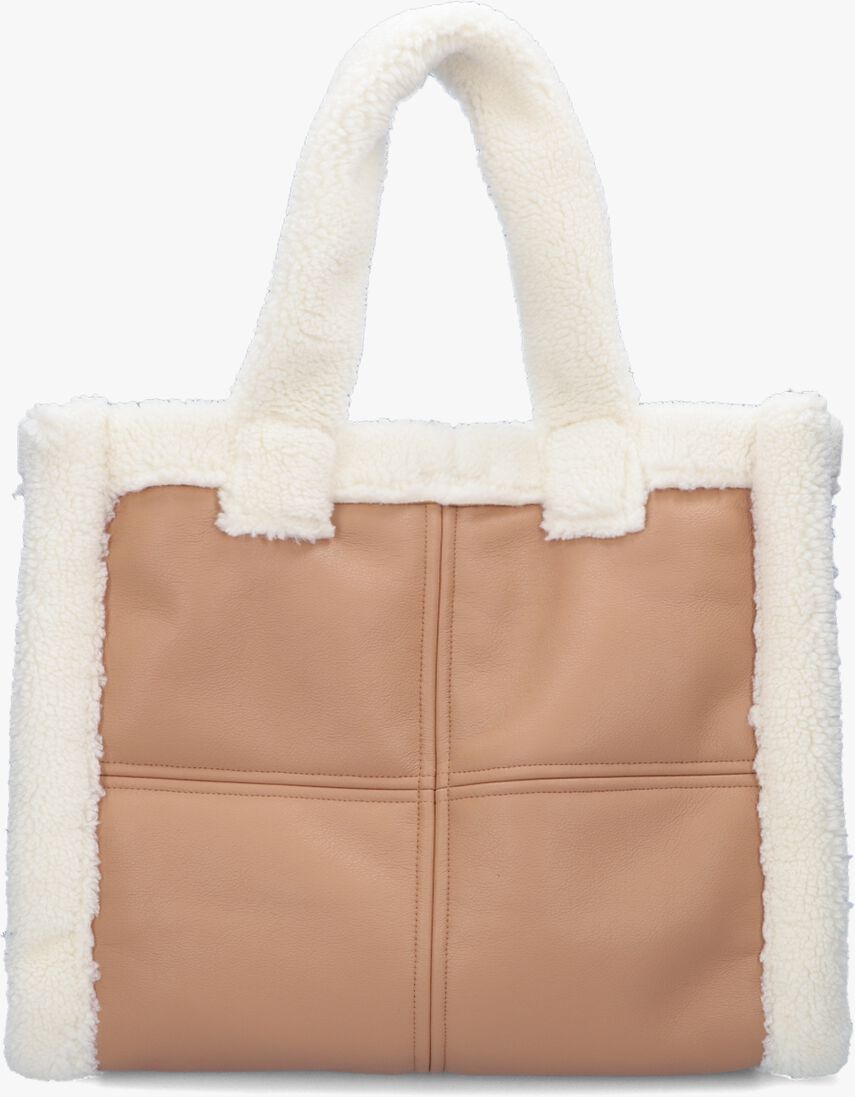 STAND STUDIO witte stand studio schoudertas lolita shearling bag