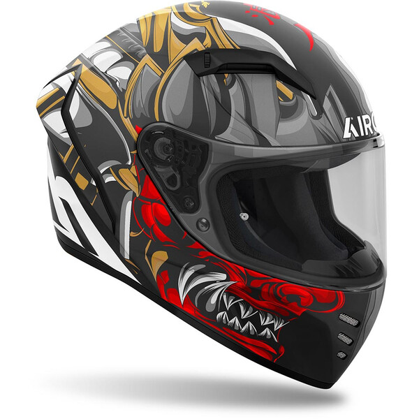 Airoh - Casque Connor Samurai Gris / Rouge / Or / Blanc / Mat