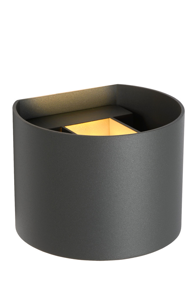 Lucide Xio wandlamp halfrond 10x10cm G9 grijs