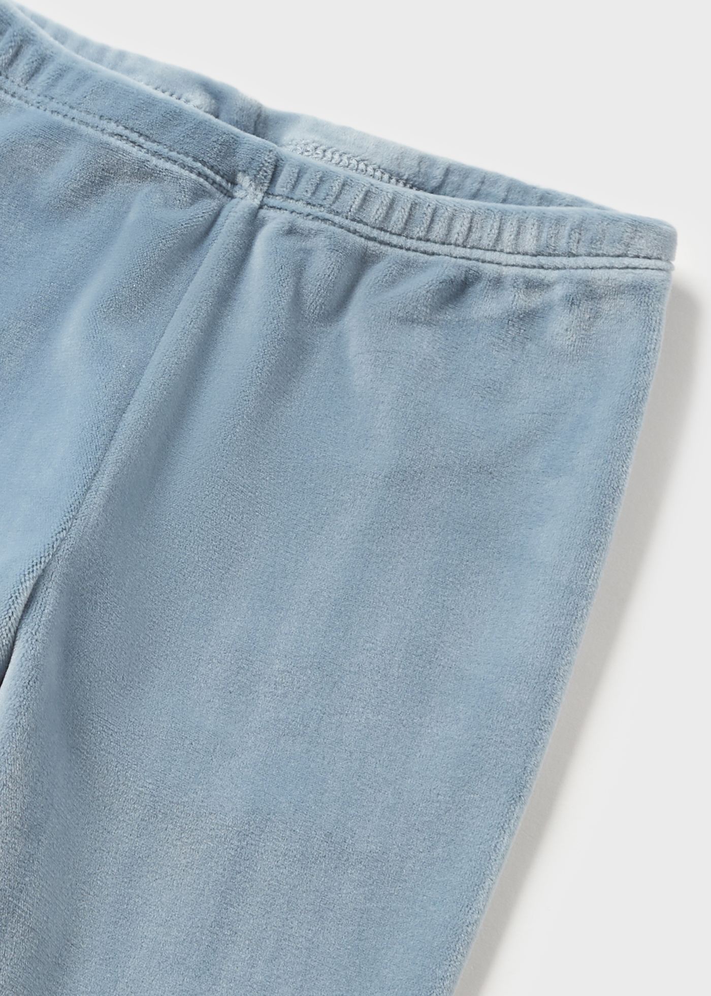 Conjunto de duas peças de leggings de veludo para bebê