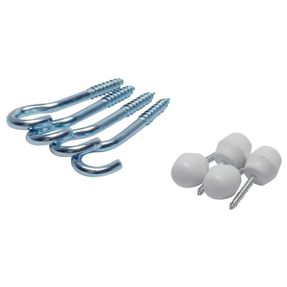 Knop/Haak Spiraal Wit