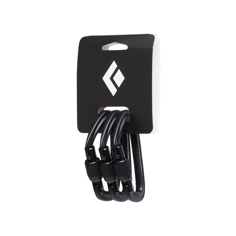 Black Diamond Hotforge Screwgate 3 Pack Black