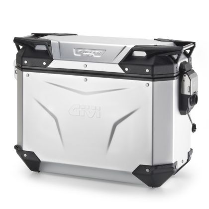 Valise Givi TREKKER OUTBACK EVO SMART 37 LITRES (COTE GAUCHE) SANS BARILLET - Anodisé - Gris