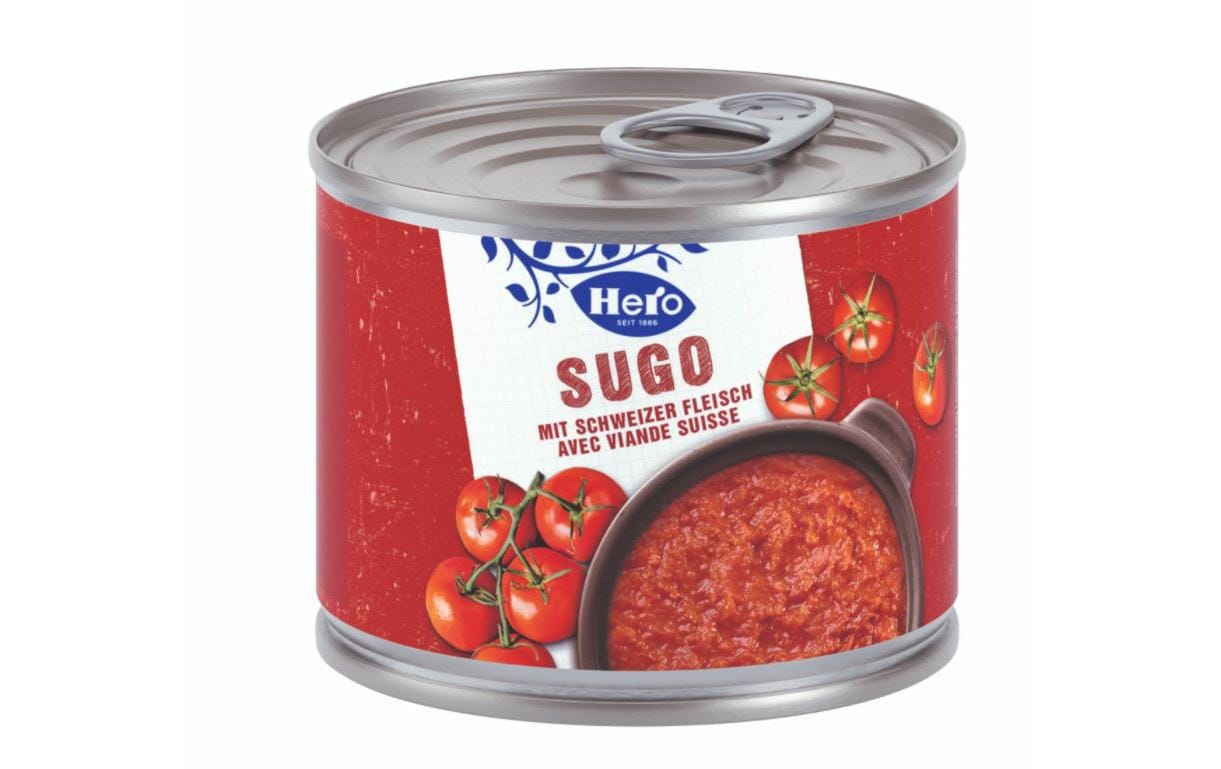 Sauce Sugo 210 gTomatensauce mit Schweizer Rind- und Schweinefleisch