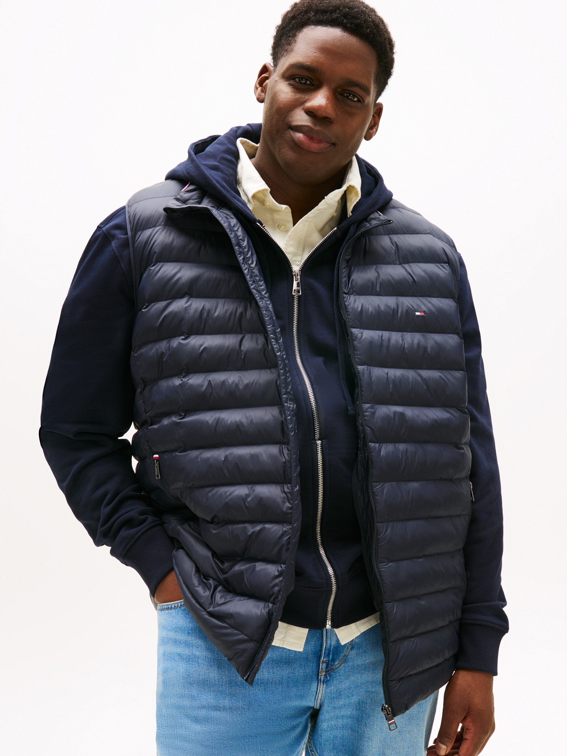 Tommy Hilfiger Big & Tall Steppweste »BT-CORE PACKABLE RECYCLED VEST-B«, Grosse Grössen