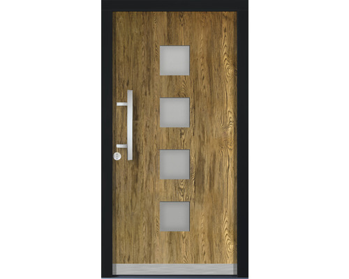 ARON Design 8142 Reclaimed Wood Structure 1100 x 2100 mm DIN Links incl. beslagset en profielcilinder