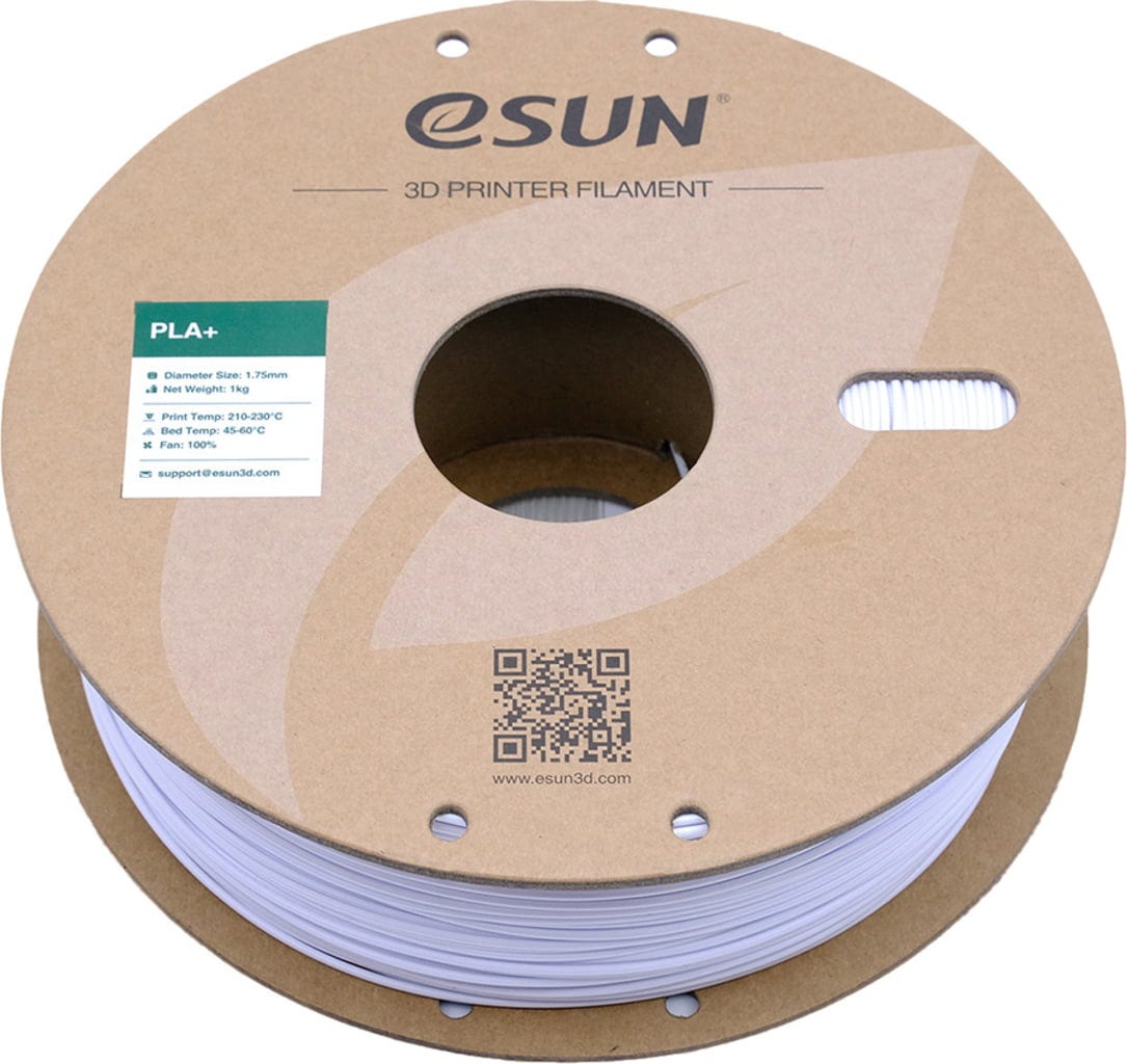 eSUN  PLA+ Cold White, 1,75 mm / 1000 g    PLA-Filament mit verbesserten physikalischen Eigenschaften