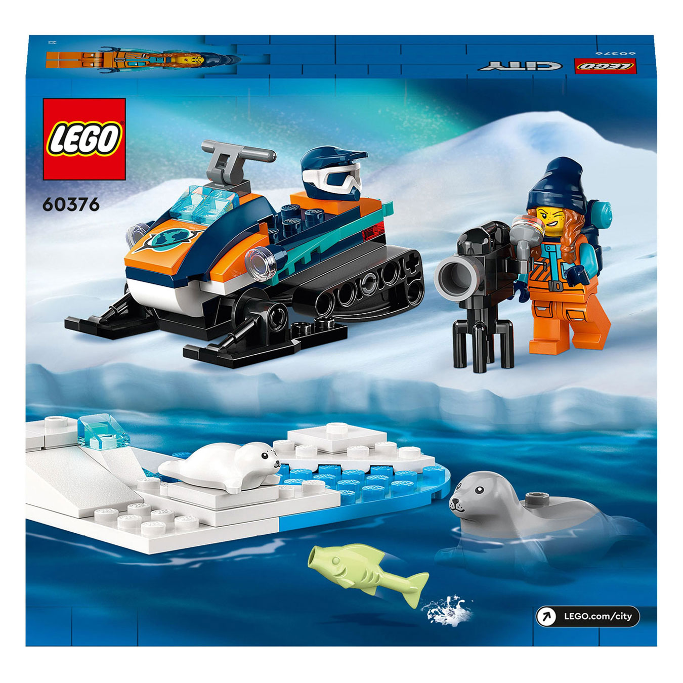 LEGO City 60376 Sneeuwscooter Voor Poolonderzoek
