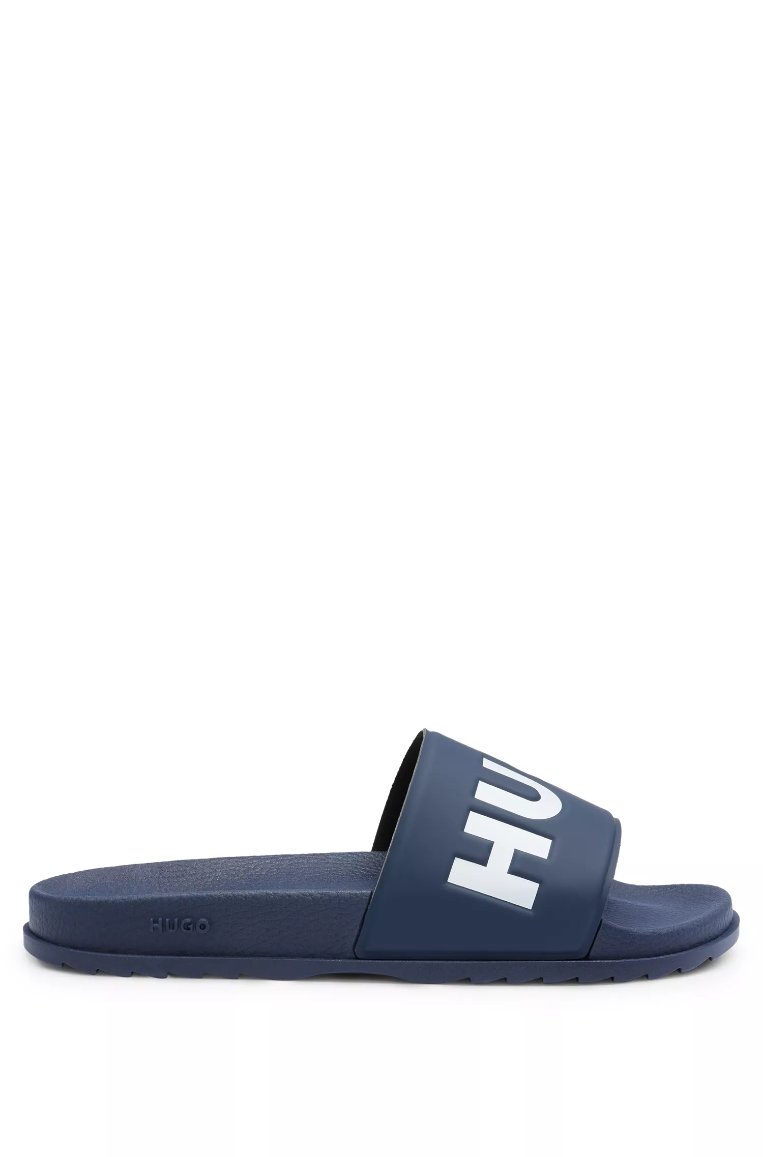 Chinelo vermelho HUGO com tira com o logotipo