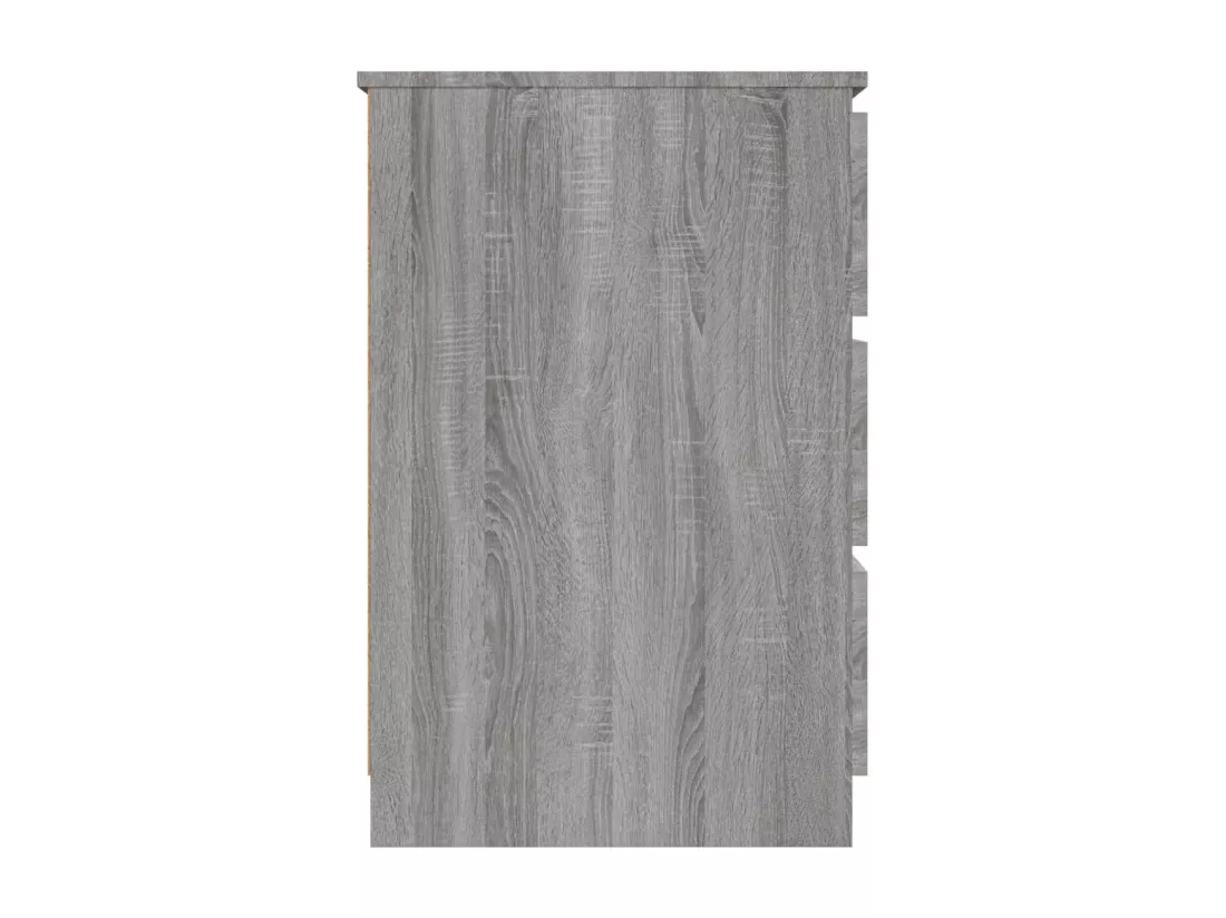 Bureau Sonoma gris 140x50x77 cm Bois d'ingénierie
