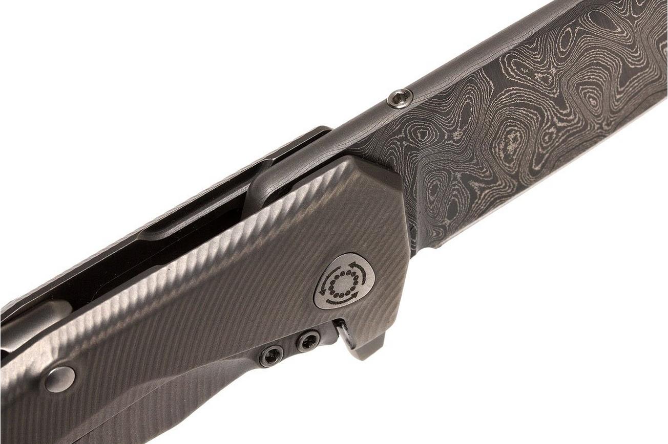 LionSteel TRE DR GY Titanium, Raindrop-damast
