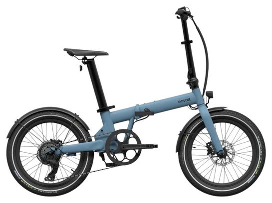 Produit reconditionné - Vélo pliant électrique Eovolt Afternoon bleu océan - Très bon état