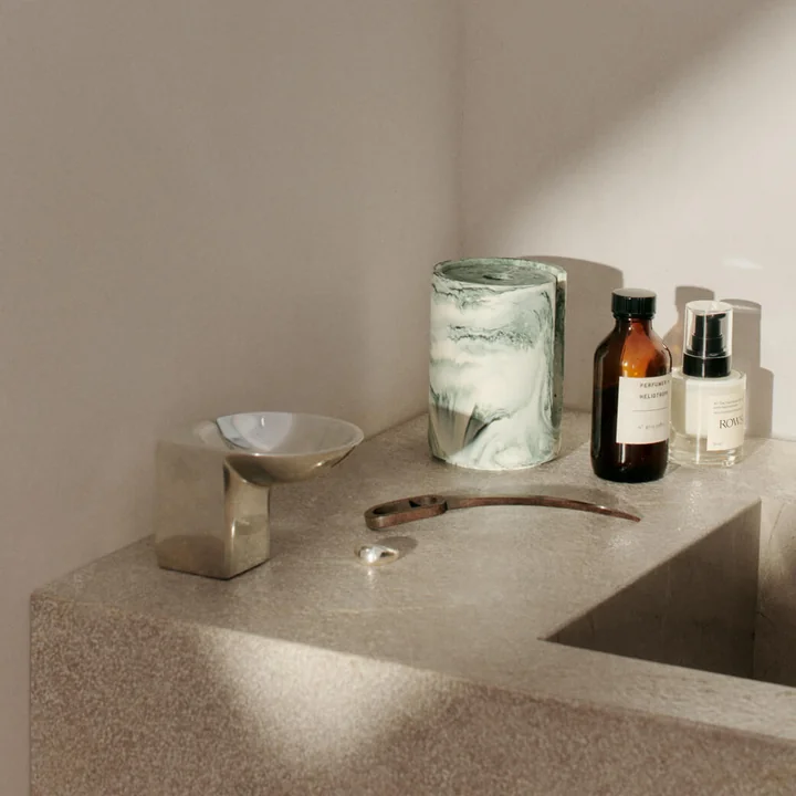 Ferm Living - Santany Dekoschale, Ø 14 x H 3,7 cm, Aluminium