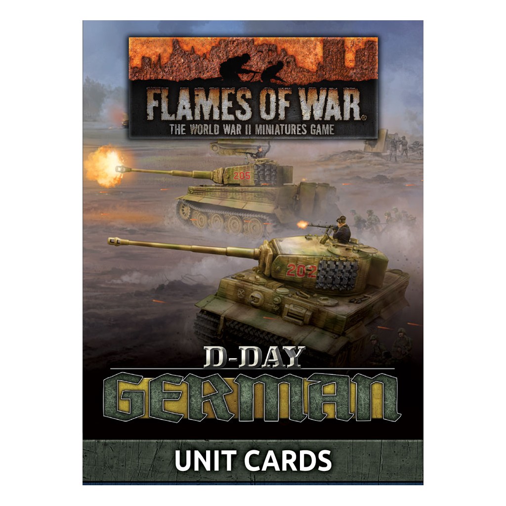 Flames of War - D-Day German Unit Cards