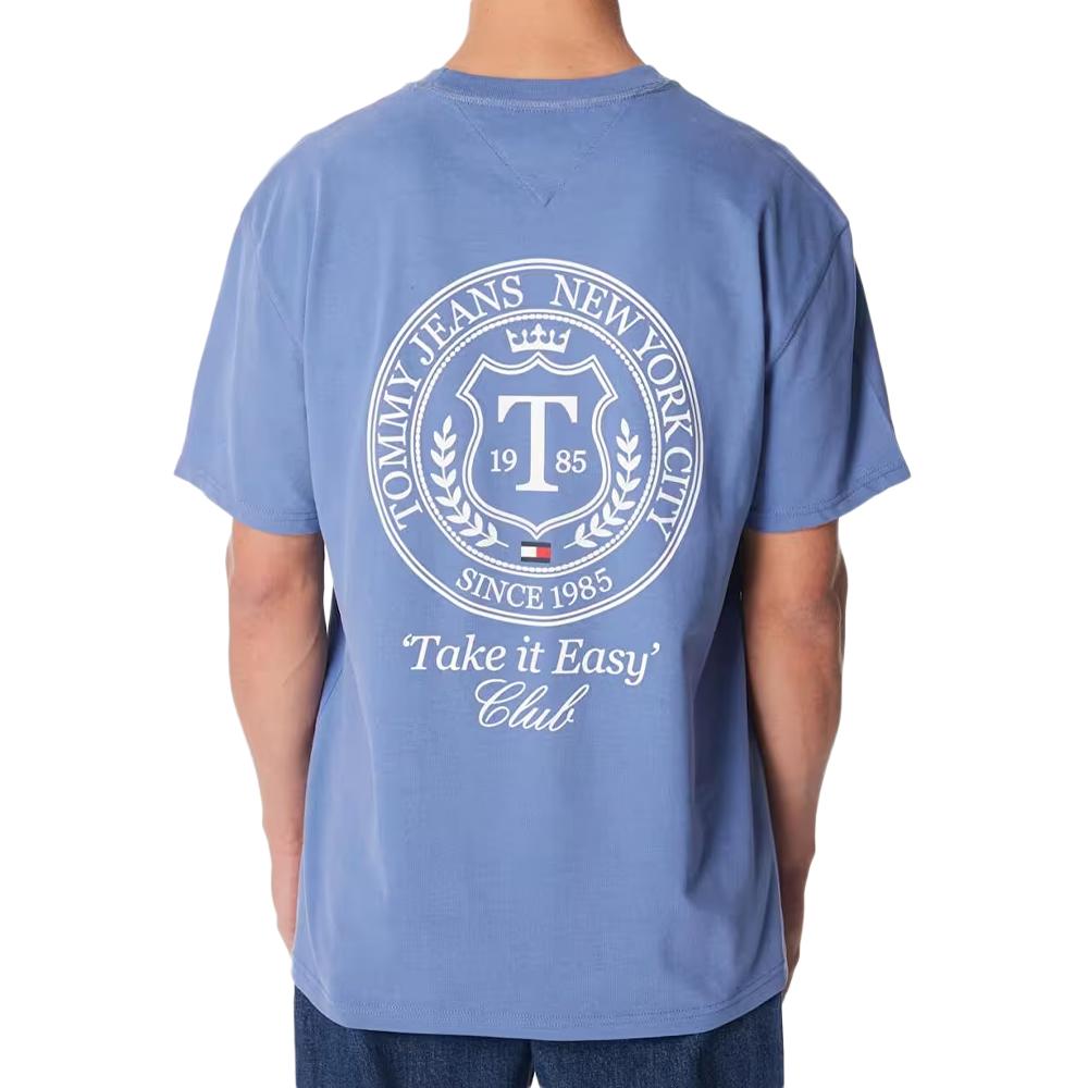 Tommy Hilfiger T-shirt Bleu Homme Tommy Hilfiger DM0DM18578