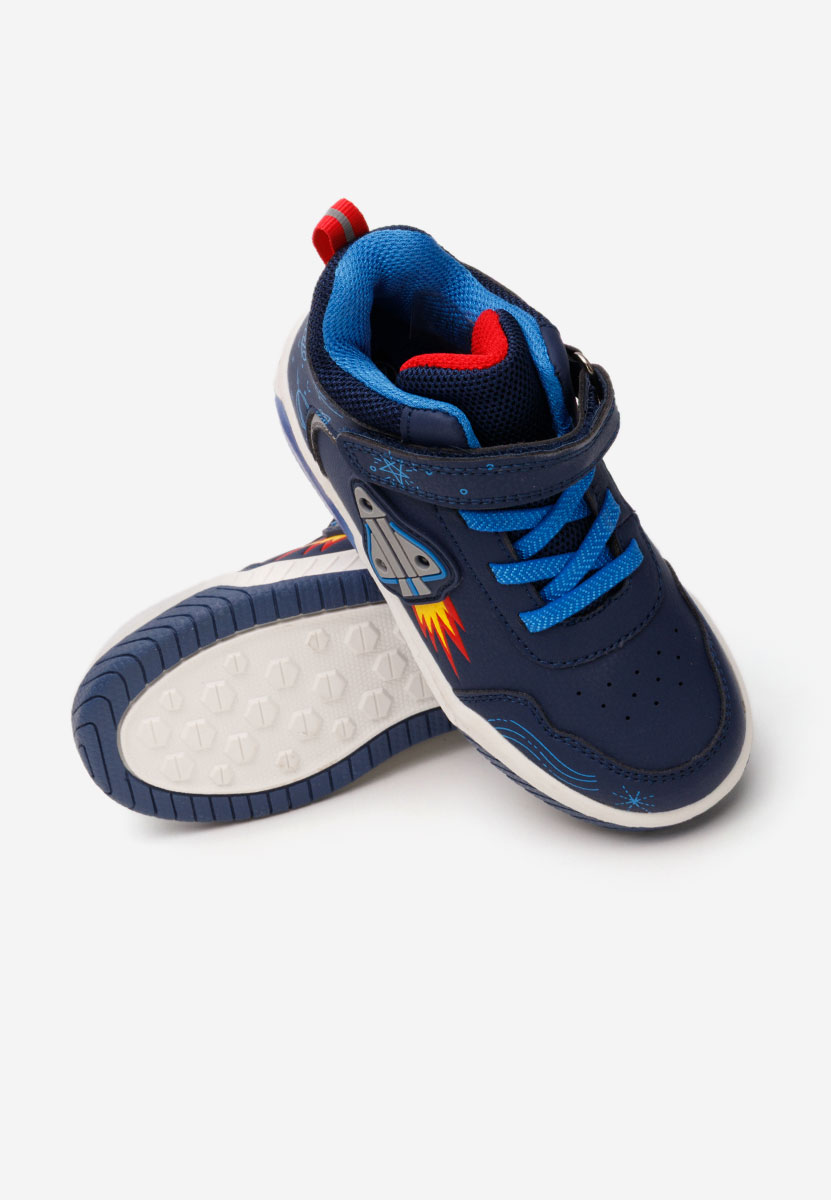 Baskets pour garçons bleus Rocket