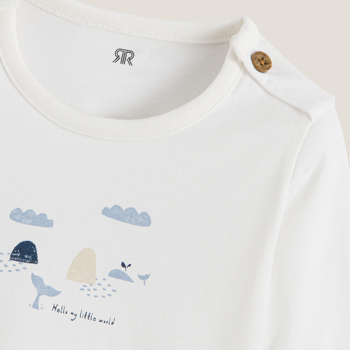 COLEÇÃO LA REDOUTE<br>Conjunto de 2 camisetas de manga comprida, estilo náutico