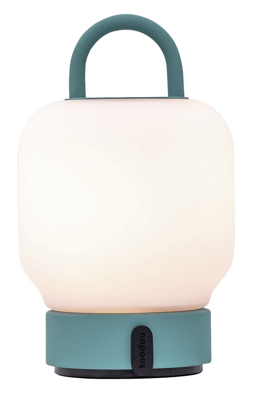 kooduu LED-Tischleuchte Smokey Teal LOOME
