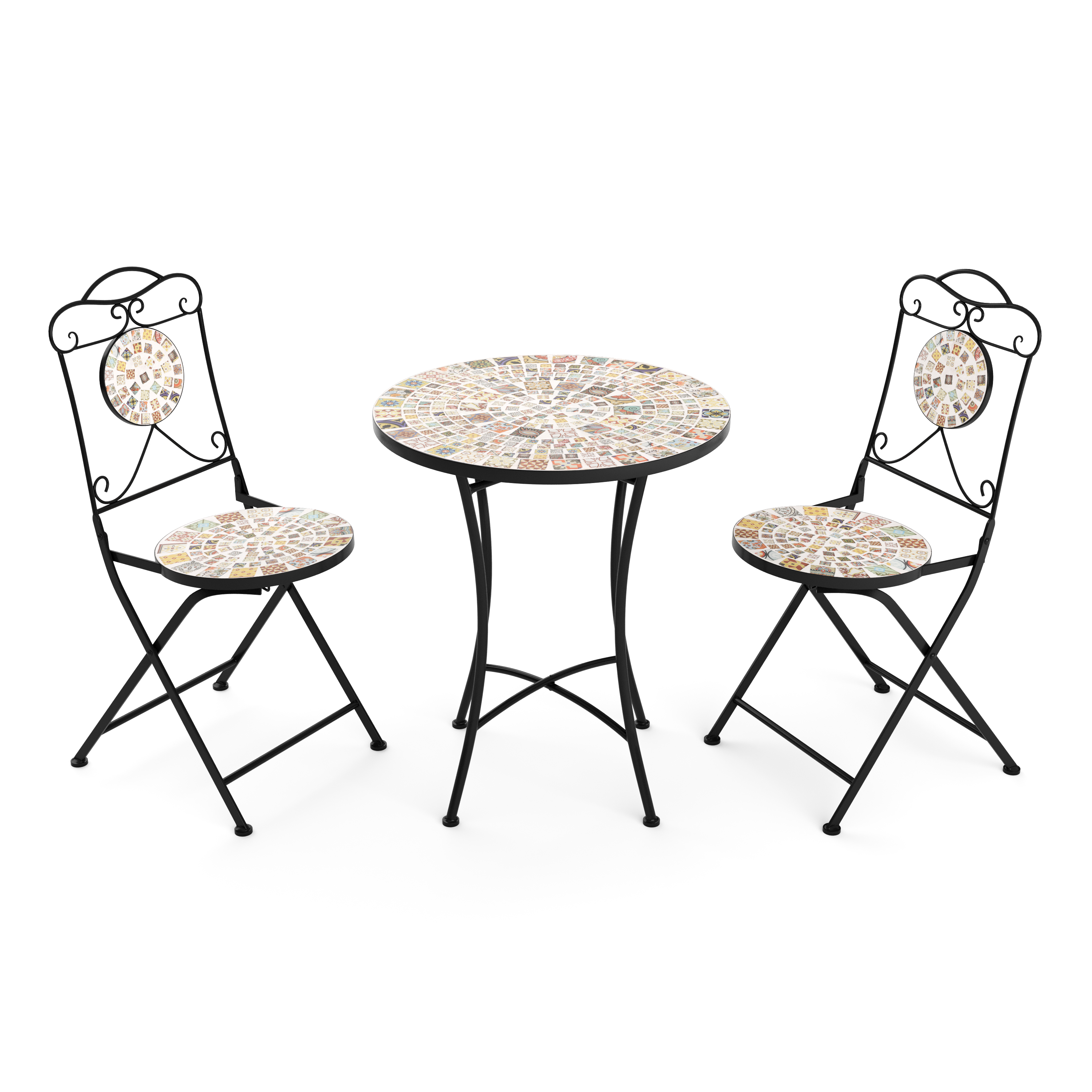 Bistroset MOSAIK 3-teilig bunt