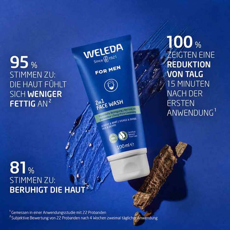 Weleda For Men 2in1 Face Wash, 100 ml