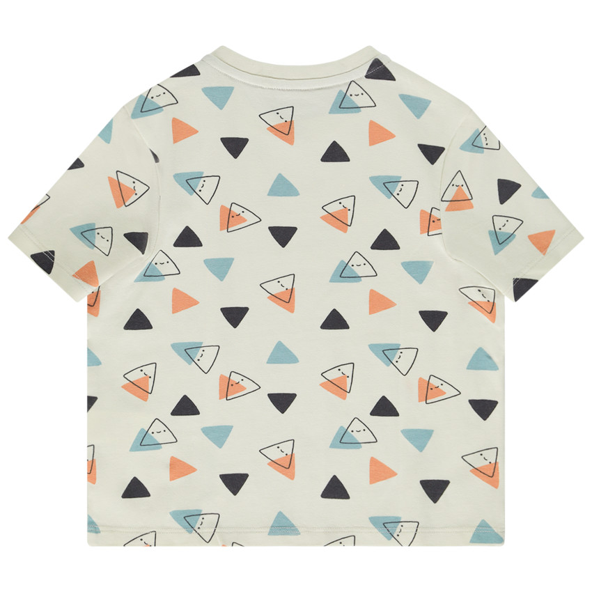 T-shirt manches courtes imprimé triangles pour bébé garçon