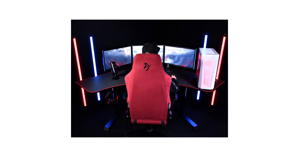 ArozziArena Angelo - Black gaming desk  (Zwart)
