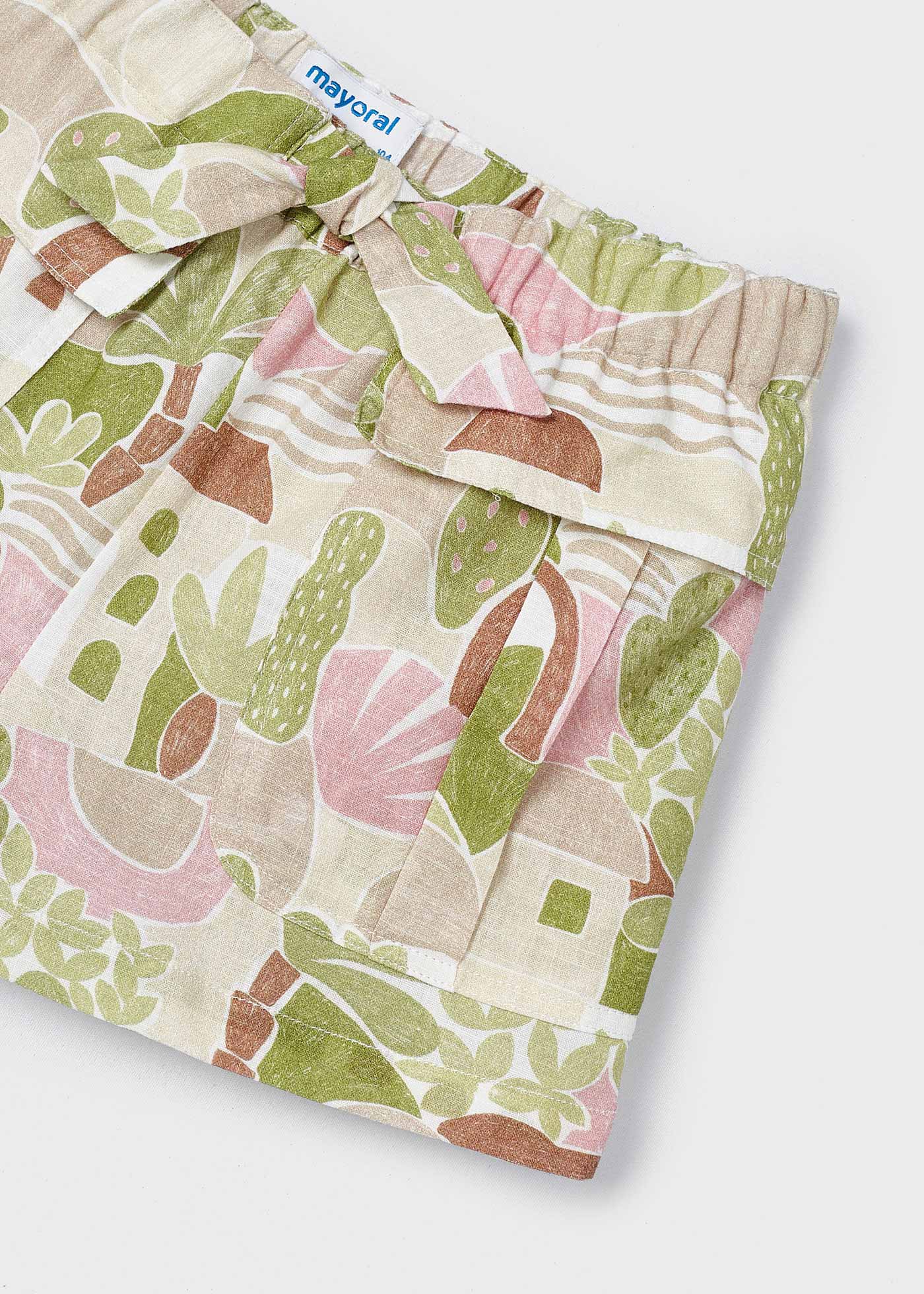 Shorts de algodão com estampa de maçã da Better Cotton para meninas