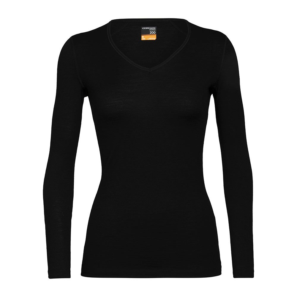 Icebreaker 200 OASIS MERINO - Sous-couche Femme black