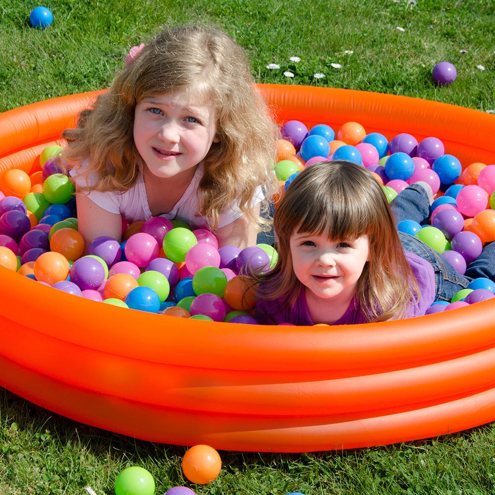 50 bunte Bälle für Bällebad 5,5cm Babybälle Plastikbälle Baby Spielbälle Pastell