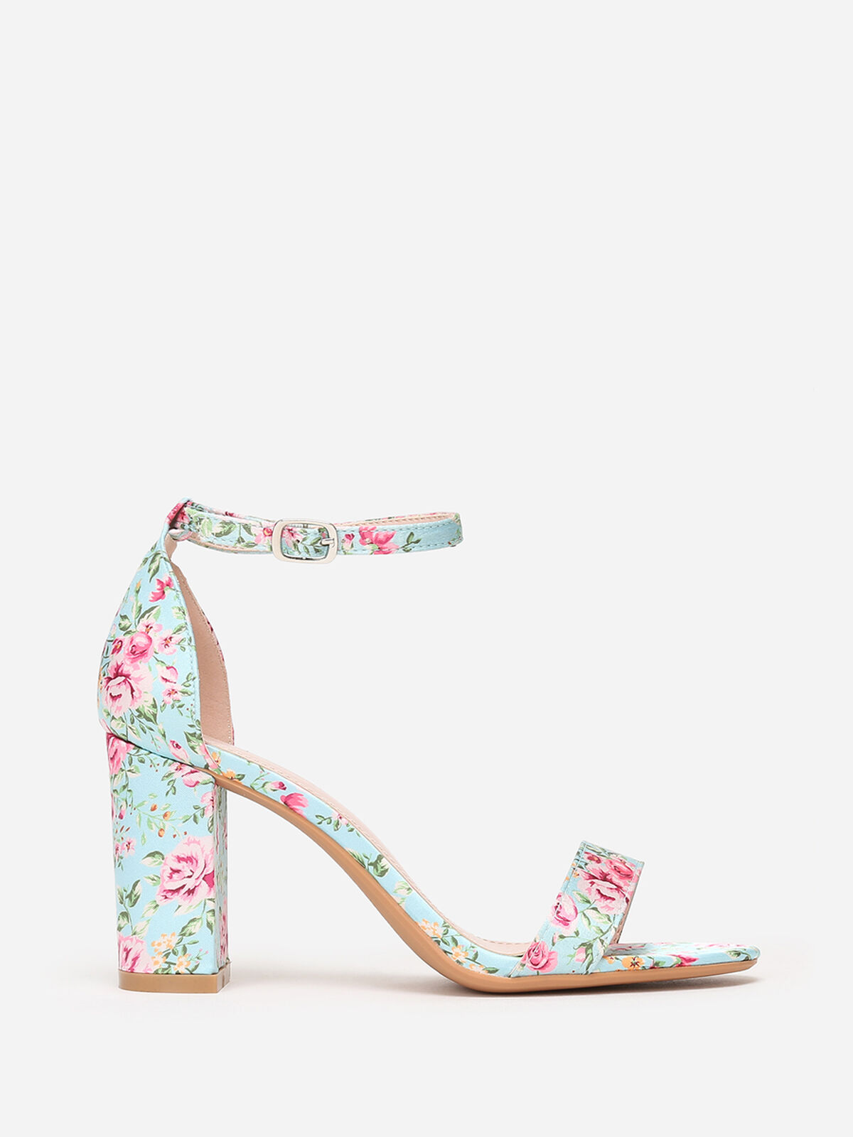 Sandales à motif fleurs- Vert