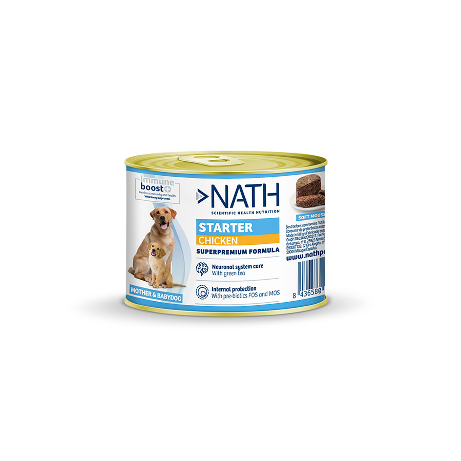 Nath Mother&Baby Starter Mousse de Frango em Lata para Cães