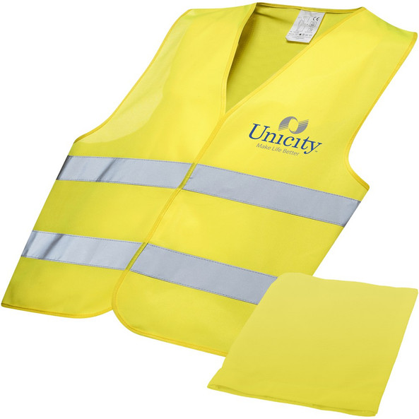 RFX™ 104010 - Gilet de Sécurité Haute Visibilité Pro XL avec Pochette
