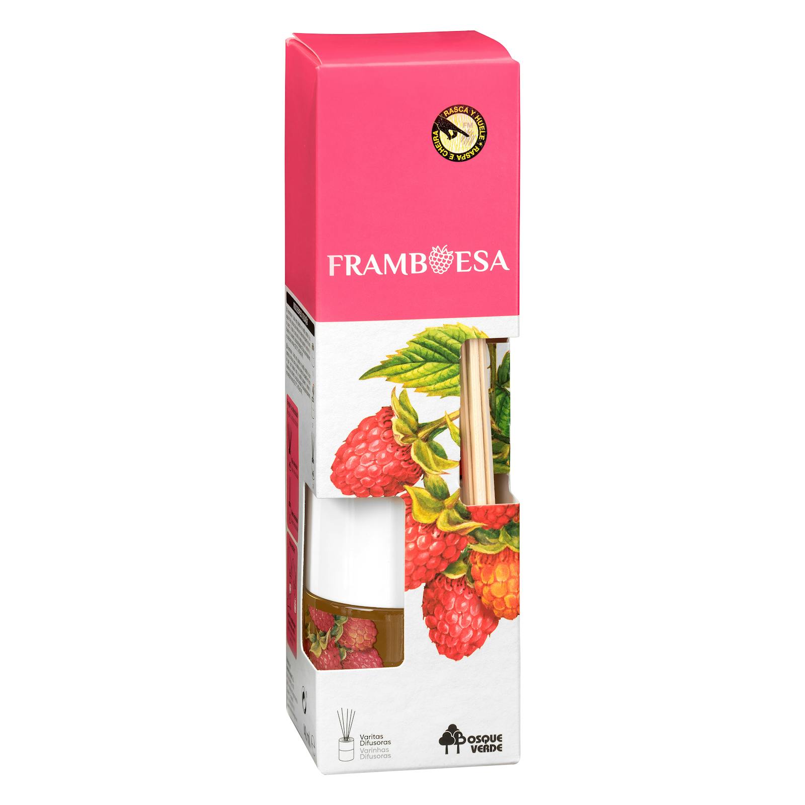 Bâtonnets désodorisants vert forêt de framboises