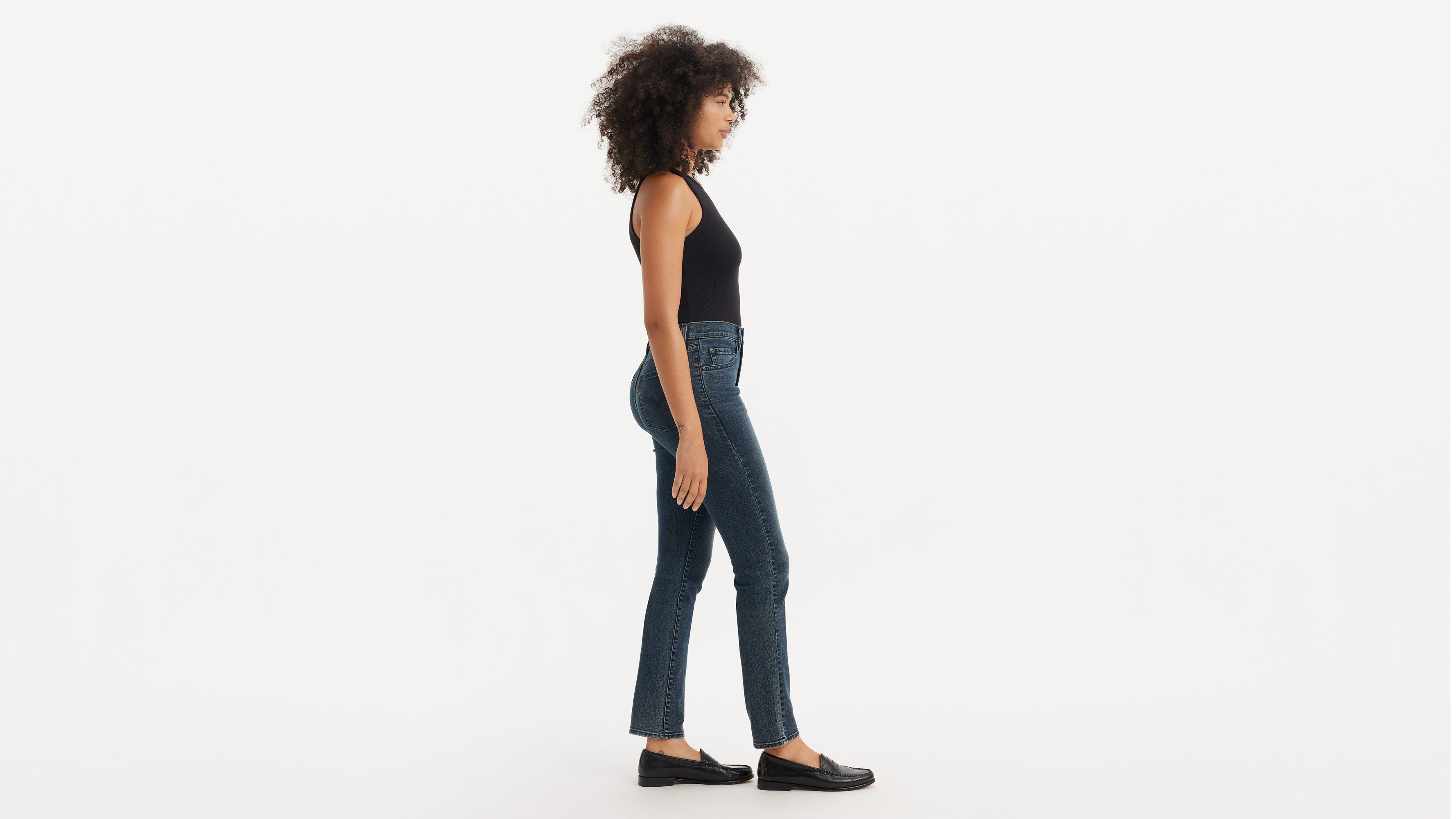 724™ High Rise Straight Jeans - Around The Bend - Blue