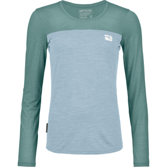 Ortovox 150 Cool Logo Langarmshirt Arctic Grey Damen