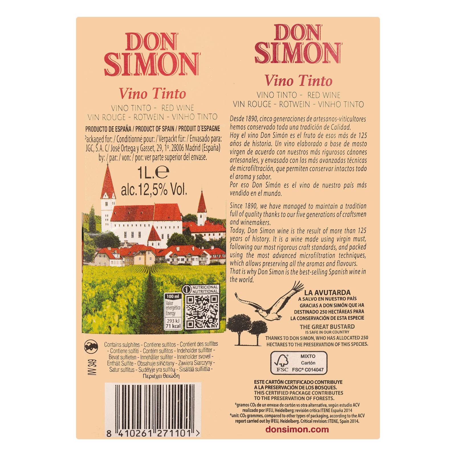 Vin rouge Don Simón