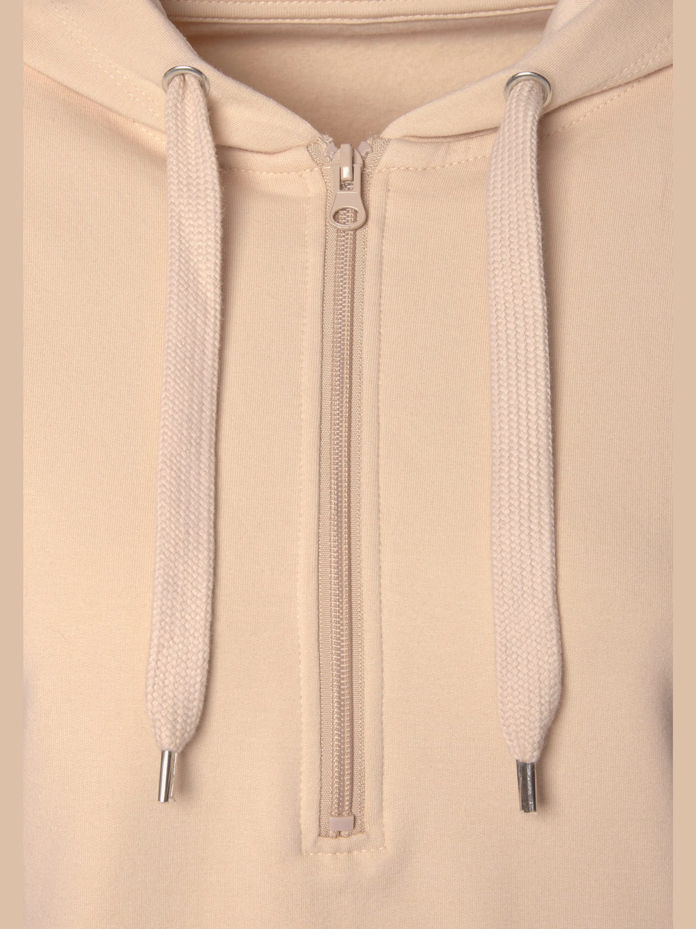 Sweatshirt avec glissière et capuche