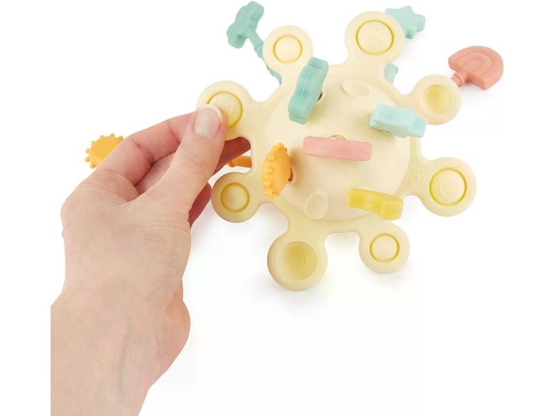 bieco Silikon Activity Planet Banana Aktivitätsspielzeug