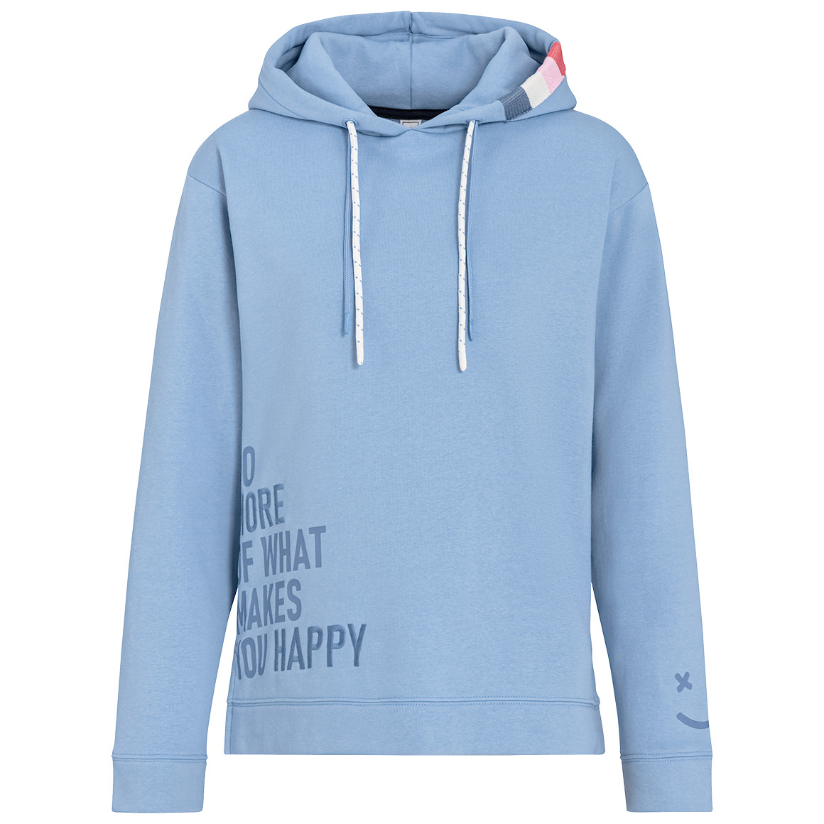 Gina Damen Hoodie mit Schriftzug hellblau