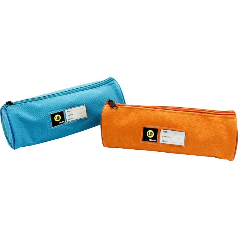 Trousse scolaire ronde Wonday couleurs assorties