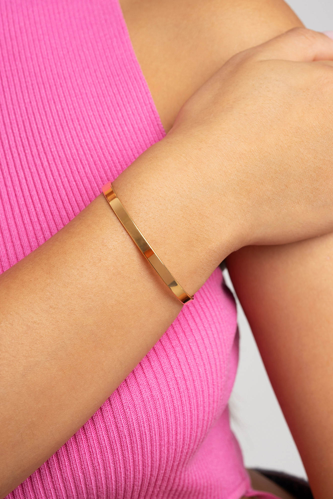Pulseira banhada a ouro