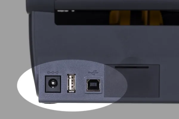 Zebra ZD421t - Etiketprinter - termo transfer - Rulle (11,2 cm) - 203 dpi - op til 152 mm/sek. - USB 2.0, USB vært - grå