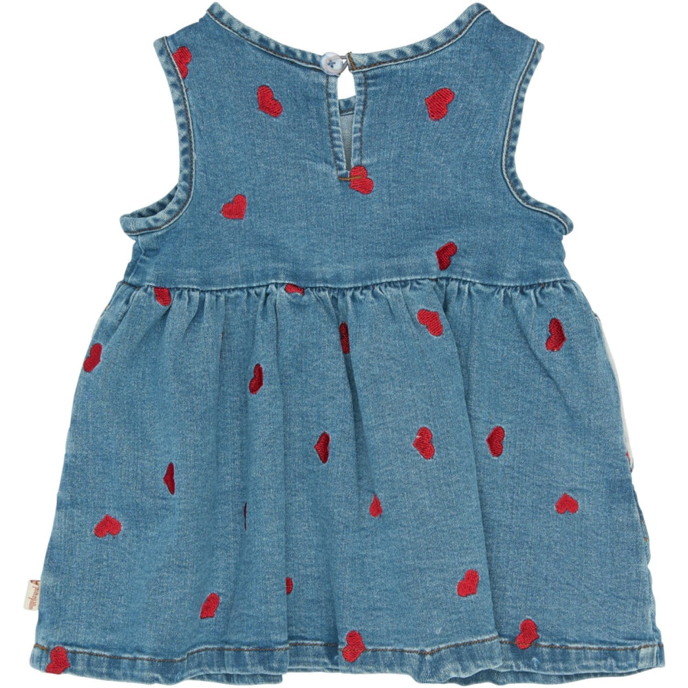 Køb Petit Piao Light Blue Denim EMB PPEva S_L Denim Kjole