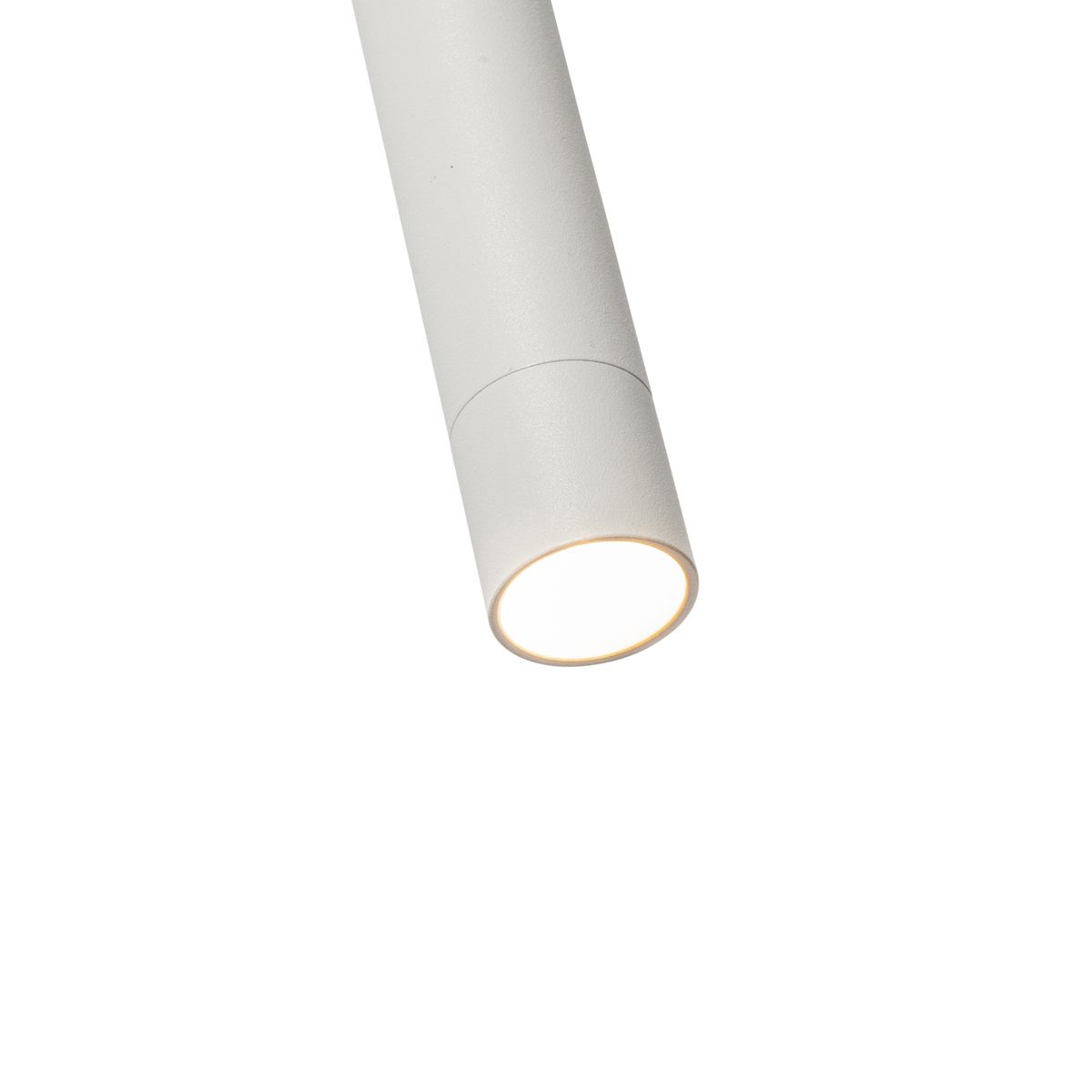 Modern railsysteem met 5 hanglampen wit 1-fase - Iconic Frini