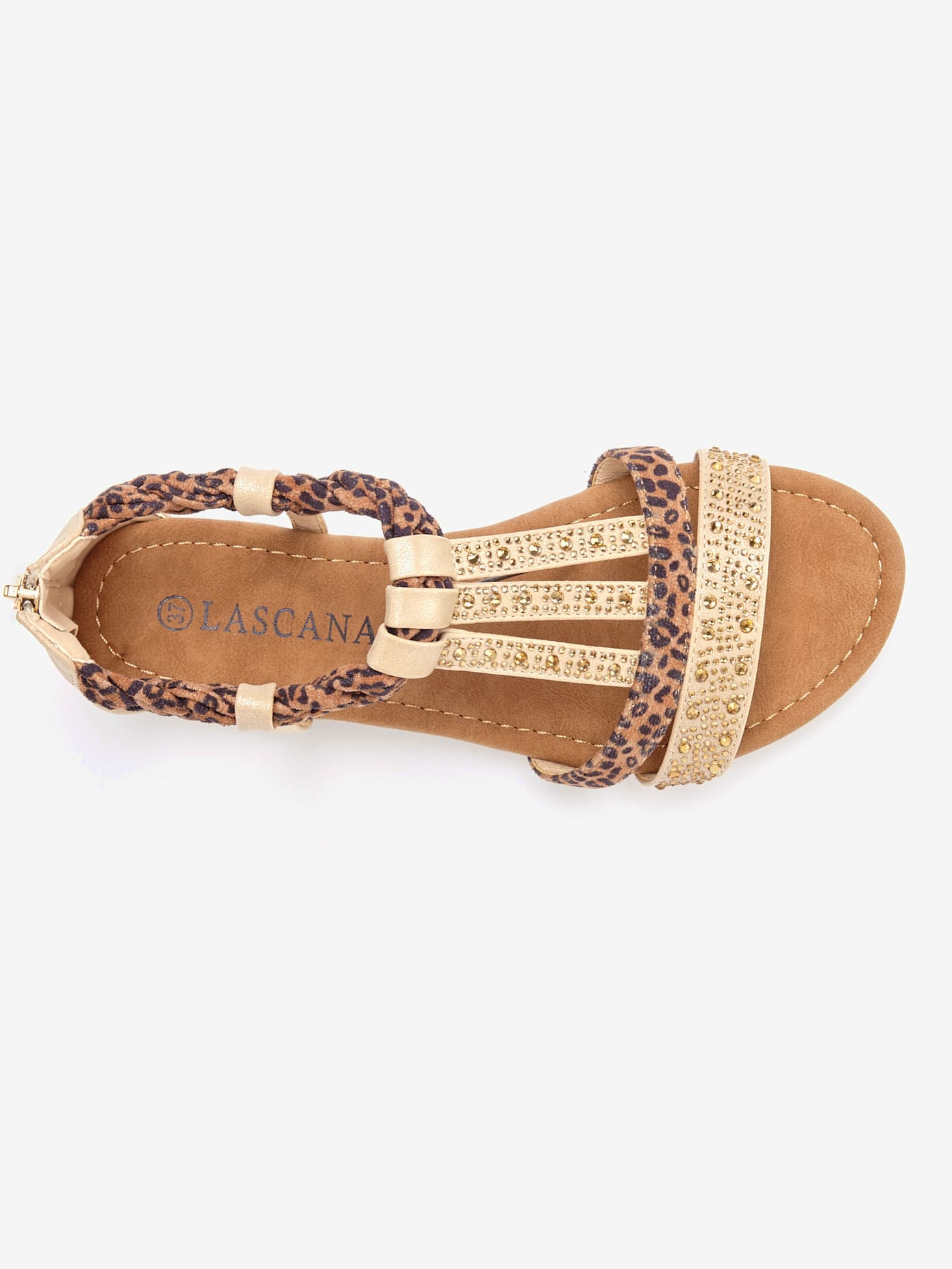Sandales superbes éléments décoratifs, brides raffinées et petites pierres brillantes fantaisie